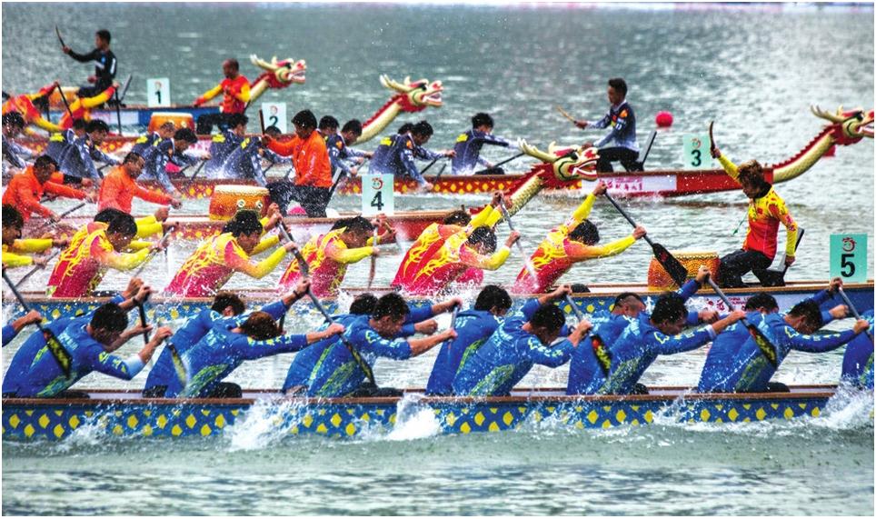 弘扬中华文化 撬动冰雪经济锡林郭勒国际冰上龙舟锦标赛开赛(图1)