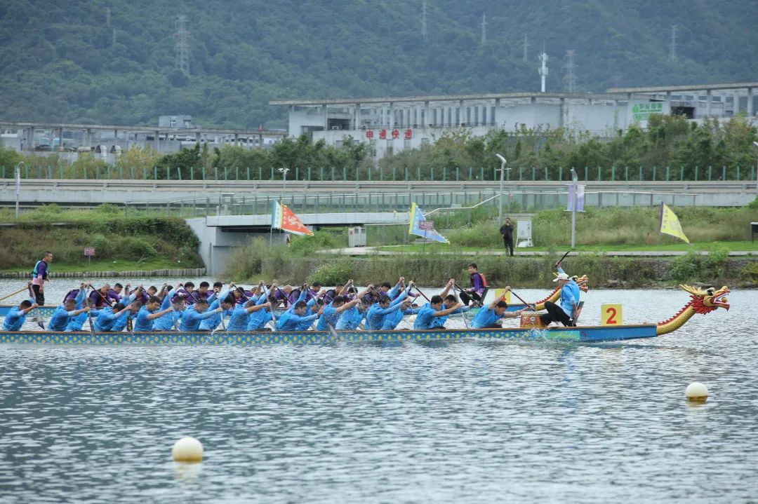 锣鼓声起、水花飞溅白领青年热血赛龙舟(图1)
