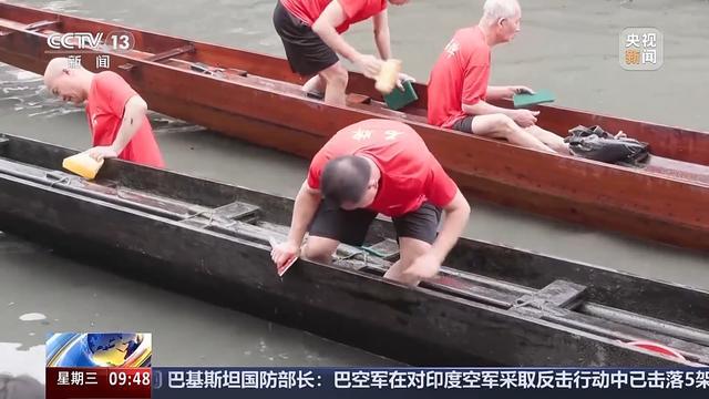 400岁龙船水下“冬眠”结束 “起龙”迎端午仪式感拉满了(图5)