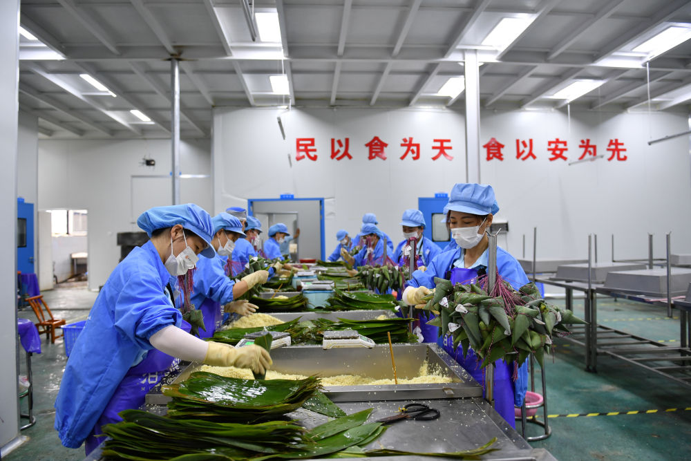包粽子、造龙舟、收艾叶——汨罗江畔迎端午(图1)