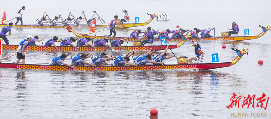 第13届中国大学生龙舟锦标赛汨罗开赛(图4)