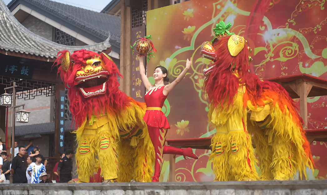 百狮入肥！肥东撮街举办长三角舞狮大赛贺“双节”(图2)