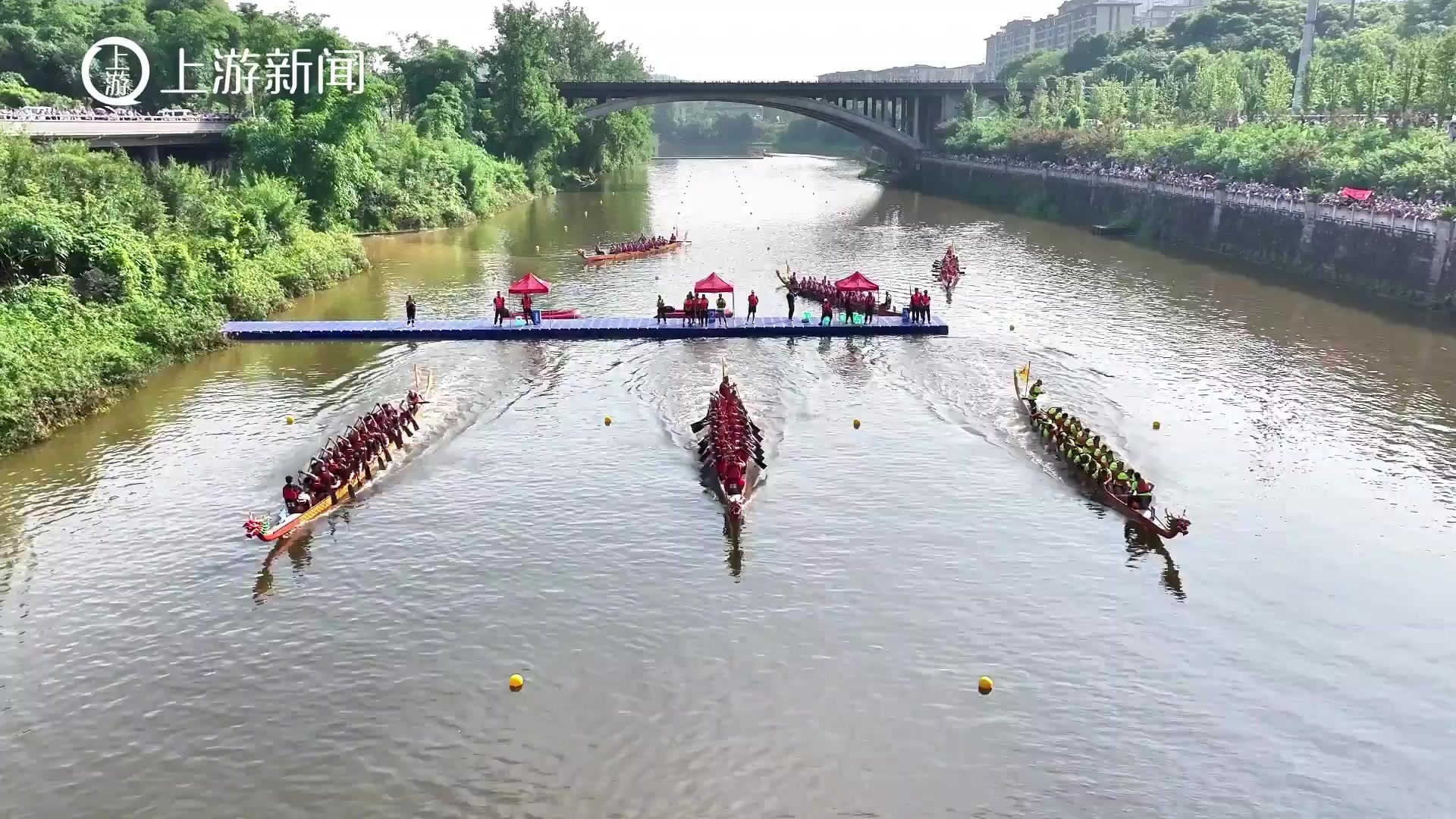 交广关注 “运河58号”获得大运河龙舟赛小组头名