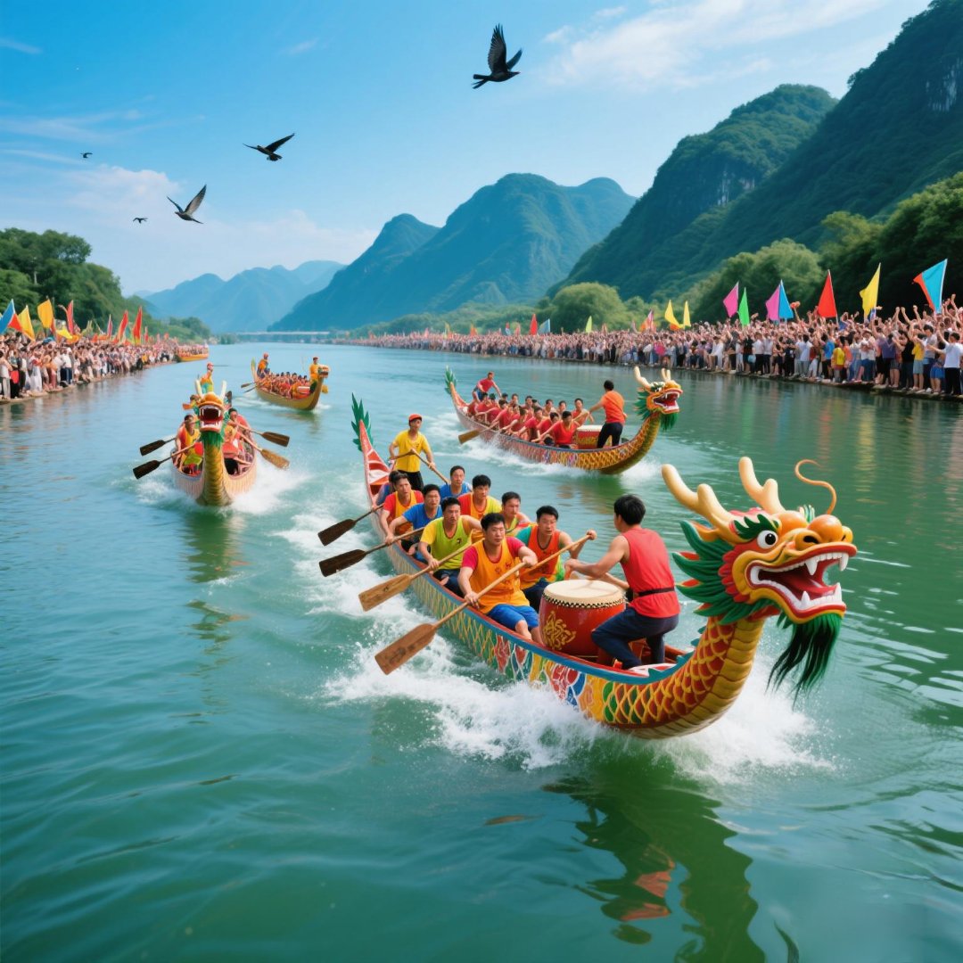 关于端午节划龙舟的作文：划龙舟的由来(图1)