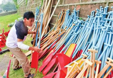 【征集展示】阜新网友：电光陀螺赛炫出冰雪文旅新色彩(图1)