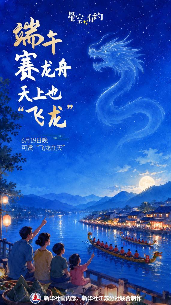 星空有约丨端午赛龙舟天上也“飞龙”(图1)